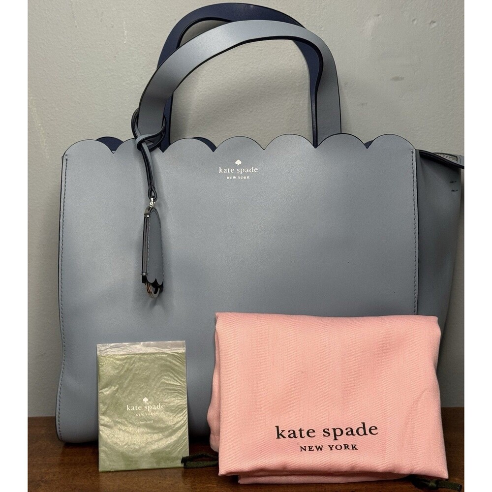 Kate Spade NY Magnolia Street Mina Tote Purse Light Blue No Crossbody Strap
